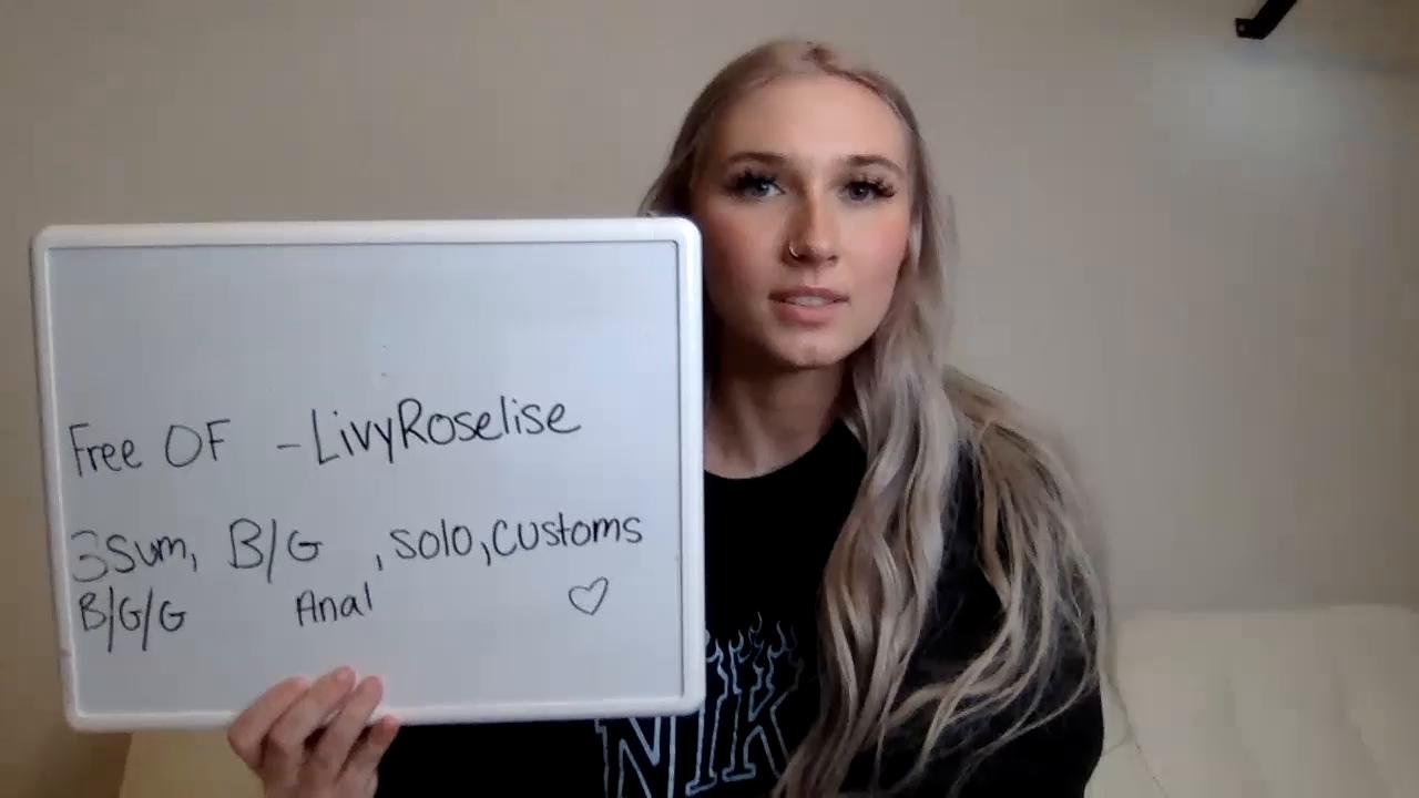 Watch livyroselise recorded live streams from Chaturbate on 2024/01/10, Cam Archive